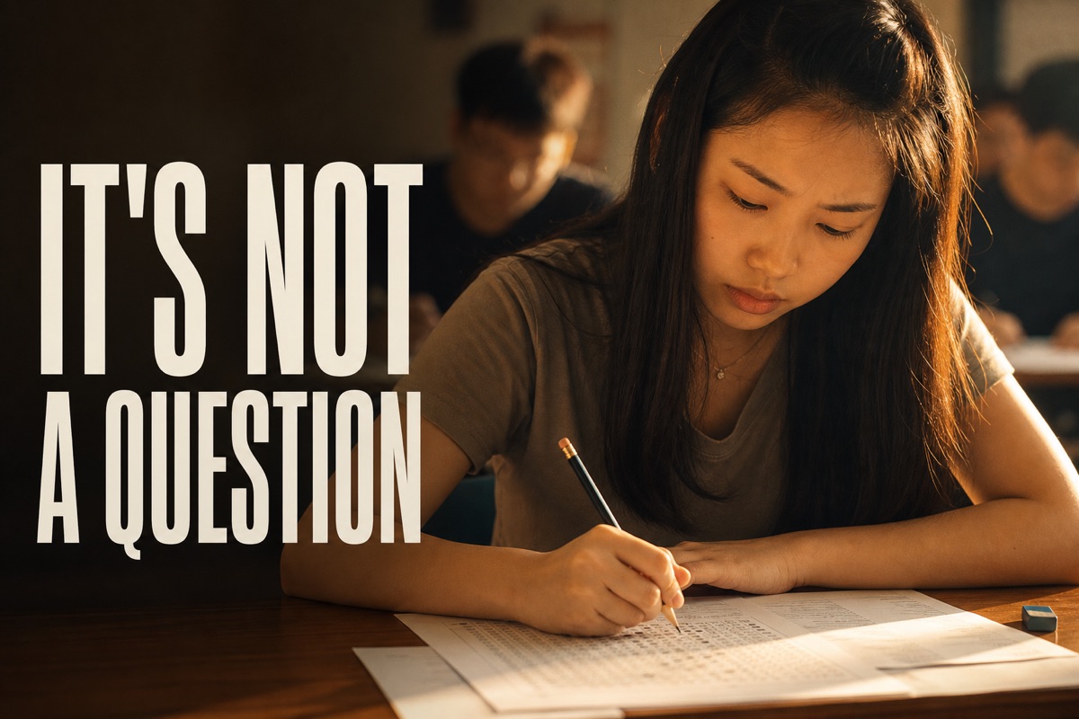 Itu Bukan Soalan — Items, Noise and the Test Paper