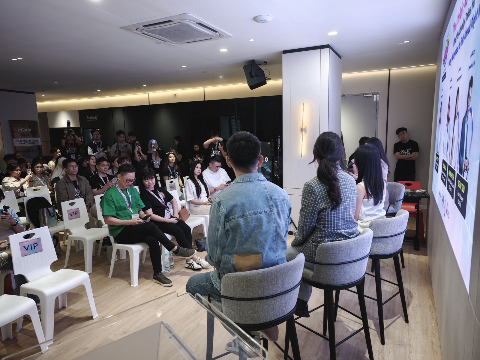 The Youth Connect 2026 audience watching the Unfair Advantage panel